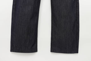 3-Piece Denim Suit – Fitted Blazer, Corset Top & wide-leg pants