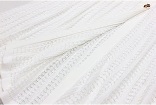 Knitted Button-Up Polo Collar Long Midi Dress – Short Sleeve