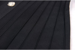 Classic Short Sleeve Polo Button-Up Knitted Mini Dress