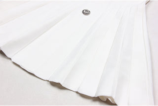 Classic Short Sleeve Polo Button-Up Knitted Mini Dress