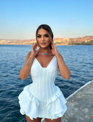 Judy Sleeveless Bandage Mini Dress