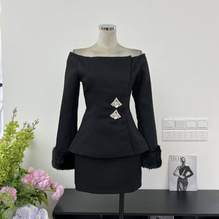 Luxe Fur Elegant Set