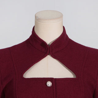 Elegant High-End Woven Long Sleeve Suit Jacket with Statement Buttons