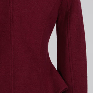 Elegant High-End Woven Long Sleeve Suit Jacket with Statement Buttons