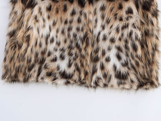 Premium Faux Leopard Fur Jacket