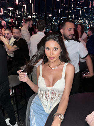 Jolene Sleeveless Knitted Corset Top