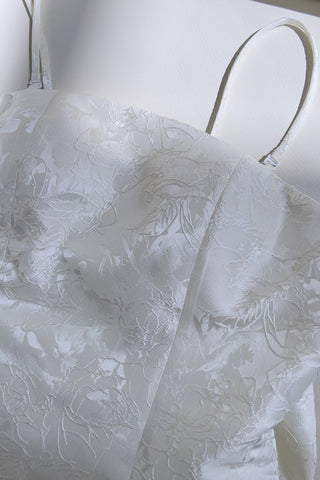 Pink Embroidered Lace Mini Dress with Back Bow & Corset Detailing