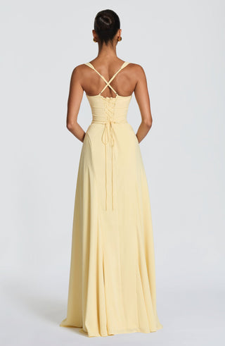 Ruched Sweetheart Corset Long Dress – Lace-Up Back Evening Dress