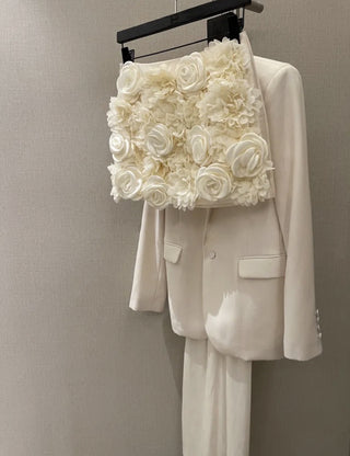 Satin Draped Long Sleeve Blouse