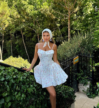 Gia Off Shoulder Floral  Mini Dress