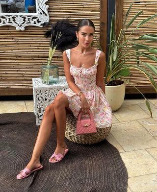 Floral Whisper Sleeveless Mini Dress