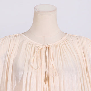 Flowy Sheer Blouse Dress with Layered Skirt & Shorts