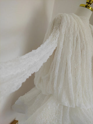 Sleeveless Ruffled Lace Mini Dress with V Neck See Through Top and Inner Shorts