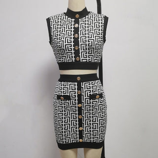 Madeline Bandage Crop Mini Set