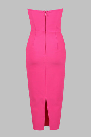 Adriana Strapless Bandage Midi Dress