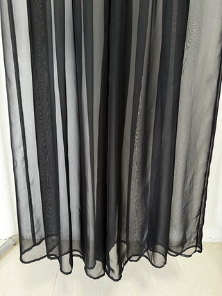 Sheer Wide-Leg Layered Pants