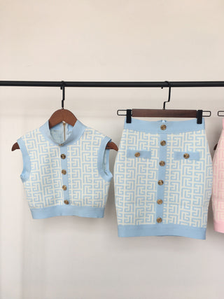 Madeline Bandage Crop Mini Set