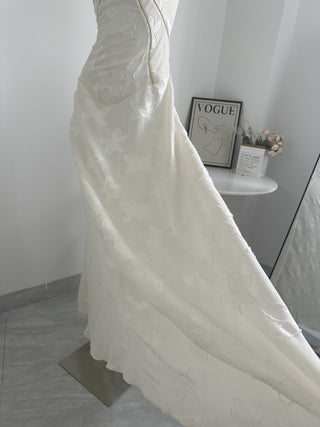 Backless Tie Back Elegance White Long Dress