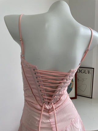 Backless Tie Back Elegance White Long Dress