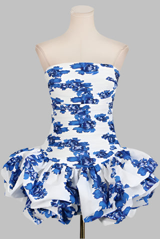 Strapless Bubble Mini Dress