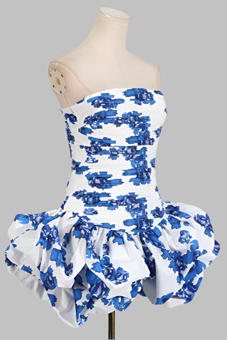 Strapless Bubble Mini Dress