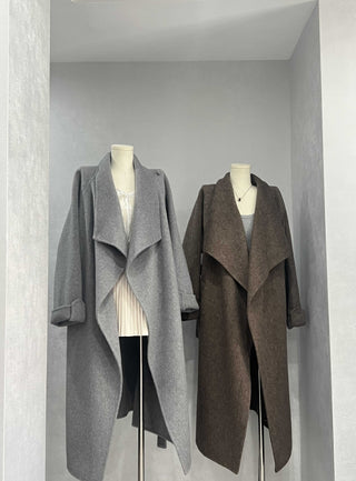 Luxe Double-Faced Cashmere Long Coat