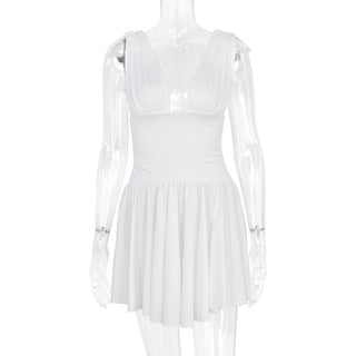 Fierce Plunge Neck Mini Dress