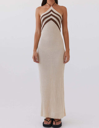 Breeze Striped Halter Neck Dress