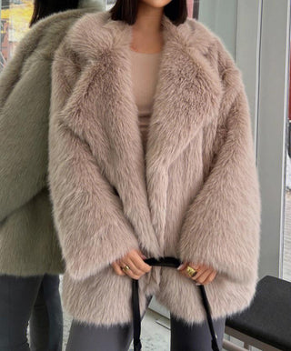Sleek Fur Chic Jacket