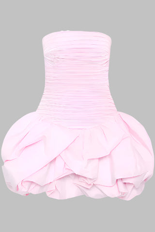 Strapless Bubble Mini Dress