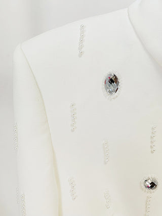 Embellished Long Sleeve Top and Skirt Set