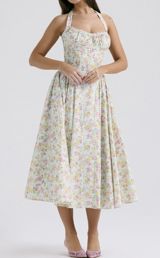 Tie Back Sleeveless Maxi Dress