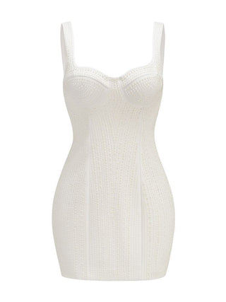 Pearl Radiance Sleeveless Mini Dress