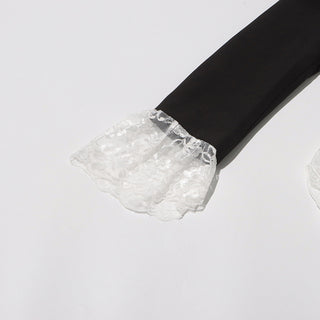 Long Sleeve V-Neck Slim Fit Lace Bodysuit