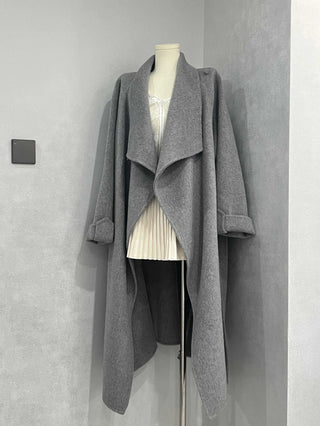 Luxe Double-Faced Cashmere Long Coat