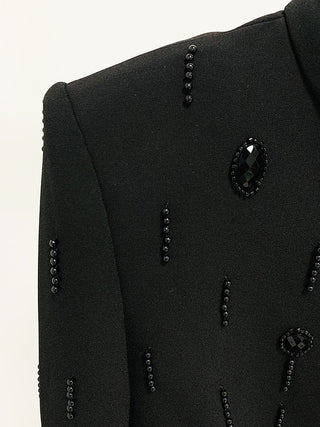 Embellished Long Sleeve Top and Skirt Set