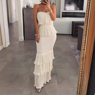 Everly Off-Shoulder Strapless Long Dress