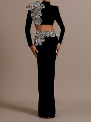 High Waisted Long Sleeve Bandage Set