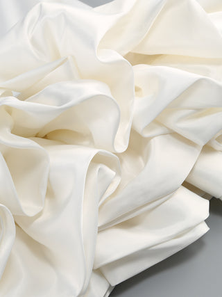 Elegant Satin Mini Dress with Ruffle Hem