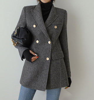 Wool Double-Breasted Blazer