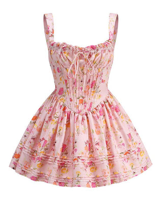 Floral Whisper Sleeveless Mini Dress
