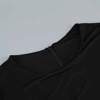 Embellished Diamond Slit  Long Dress