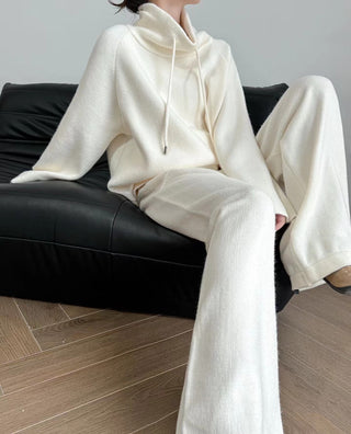 Cozy Knit Set - Oversized Sweater Top & Wide Leg Pants