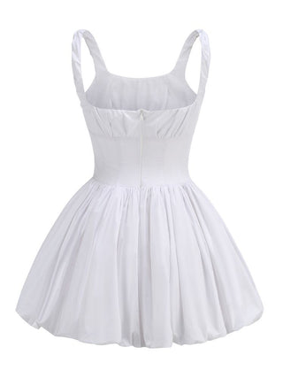 Sweet Pleat Sleeveless Mini Dress