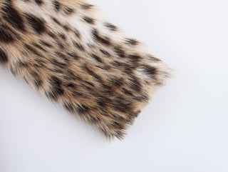 Premium Faux Leopard Fur Jacket