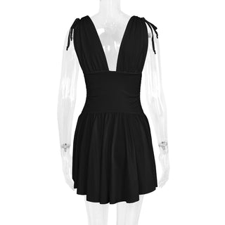 Fierce Plunge Neck Mini Dress