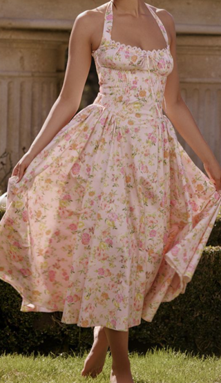 Tie Back Sleeveless Maxi Dress