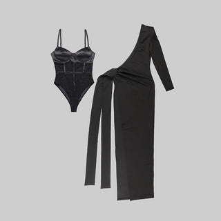 Saint Elegant Backless Corset Long Dress