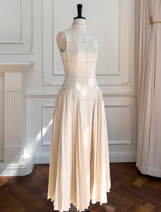 Apricot Dream Sleeveless Midi Dress