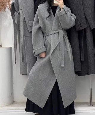 Luxe Double-Faced Cashmere Long Coat